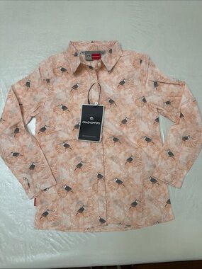 Craghoppers NOSILIFE BETSY long sleeve shirt - Corsage Pink Prt
